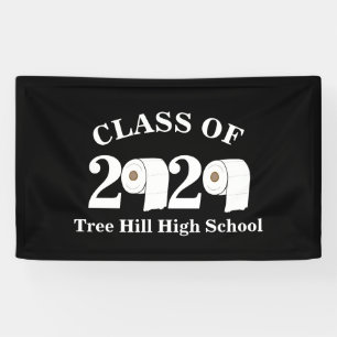 toilet paper roll class of 2020 funny graduation banner