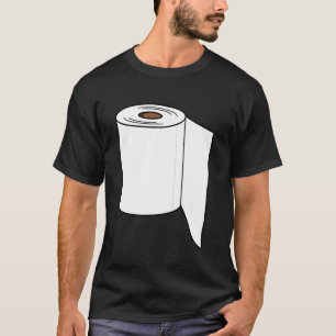 Toilet Paper Roll Halloween Costume Funny Dress Up T-Shirt