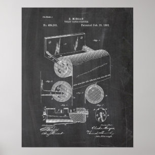 Toilet Paper Roll  Patent Poster