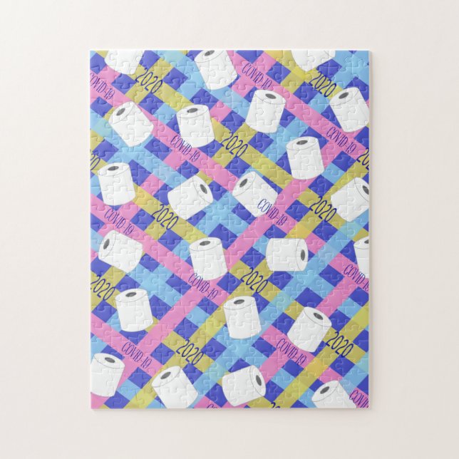 Toilet Paper Rolls 2020 Covid Keepsake Jigsaw Puzzle (Vertical)