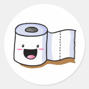 toilet paper sticker