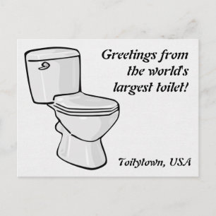 Toilet Postcard