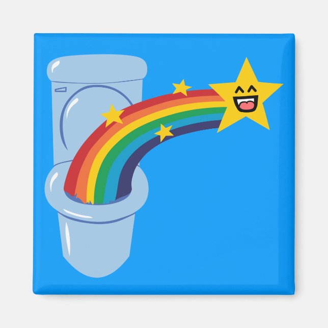Toilet Rainbow Magnet (Front)