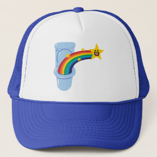 Toilet Rainbow Trucker Hat