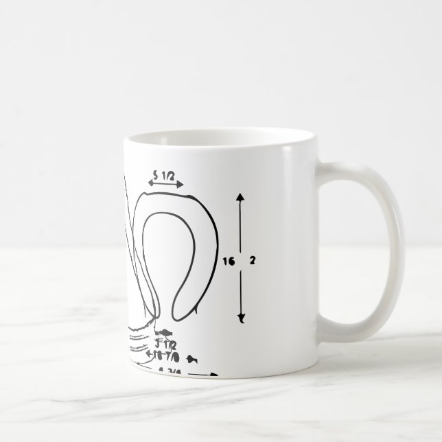 toilet seat coffee mug (Right)