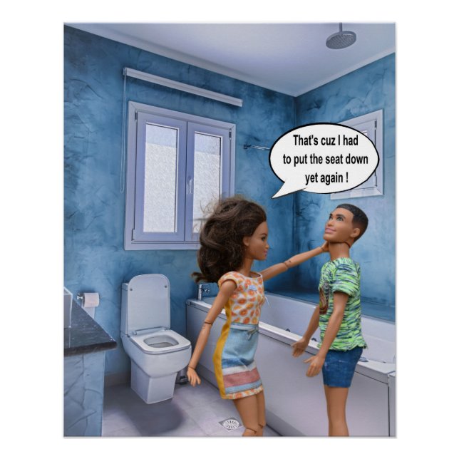 Toilet seat conflict poster (Front)