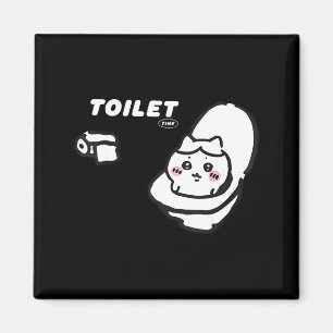 Toilet Time Chikawa Meme Tee  Magnet