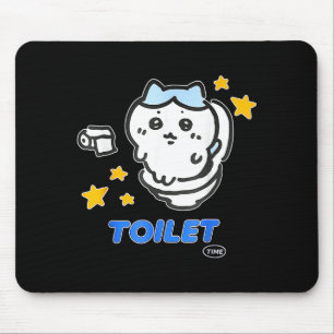 Toilet Time Chikawa Meme Tee  Mouse Pad