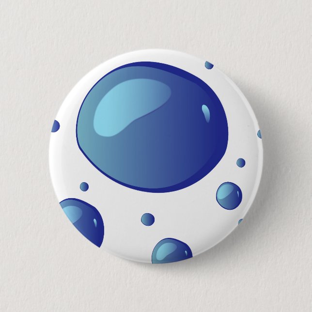 toilets 6 cm round badge (Front)