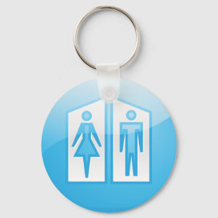Toilets Icon Key Ring