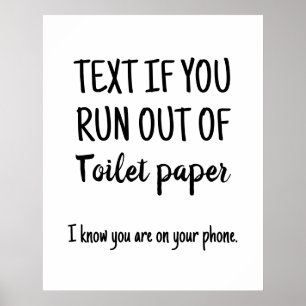 Toilette Humour, Funny Bathroom wall Art Poster