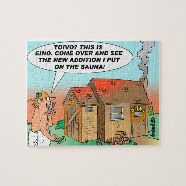 Toivo And Eino Yooper Cartoon Jigsaw Puzzle (Horizontal)