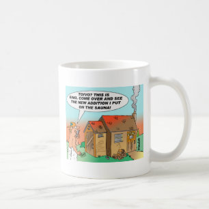 TOIVO & EINO SAUNA CARTOON MUG! COFFEE MUG