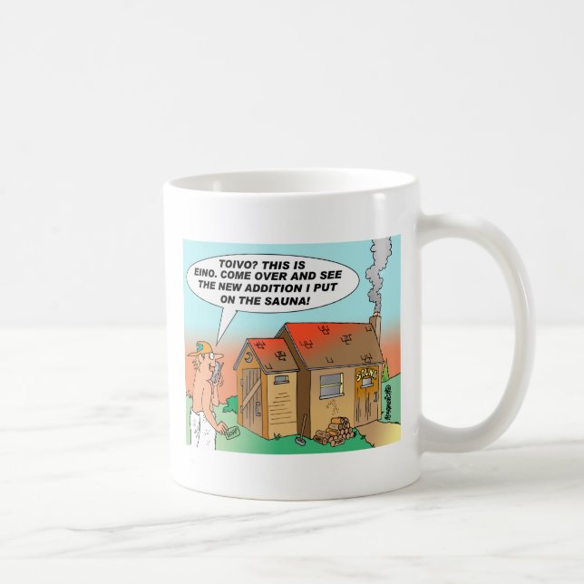 TOIVO & EINO SAUNA CARTOON MUG! COFFEE MUG (Right)