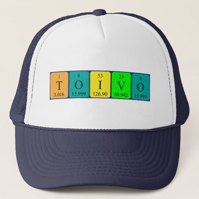 Toivo periodic table name hat (Front)