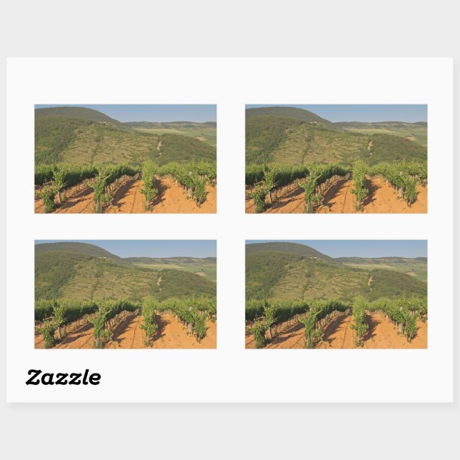Tokaj vineyards, Hungary Rectangular Sticker (Sheet)