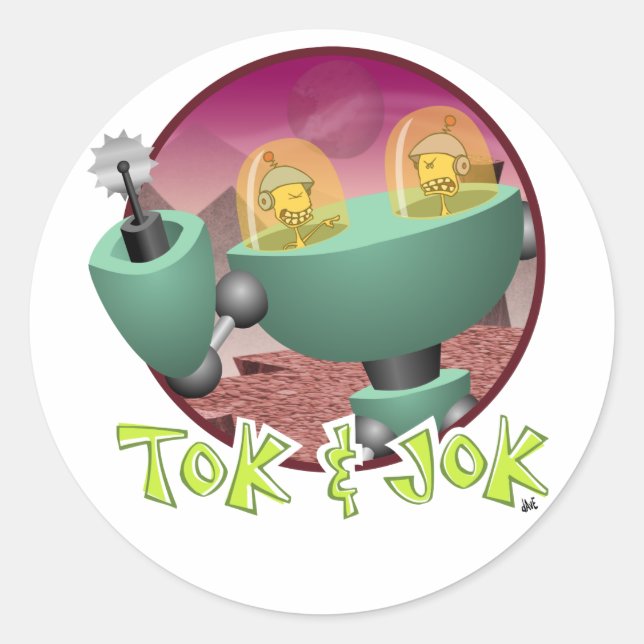 TokBOT & JokBOT Sticker (Front)