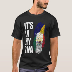 Tokelauan And Mexican Mix Heritage DNA Flag T-Shirt