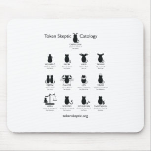 Token Skeptic Catology / Astrology Mouse Pad