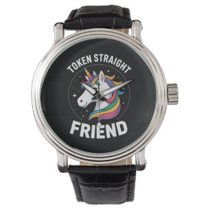 Token Straight Friend Unicorn Gay LGBTQ Pride Ally Watch