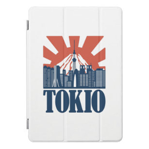 Tokio city skyline design iPad pro cover