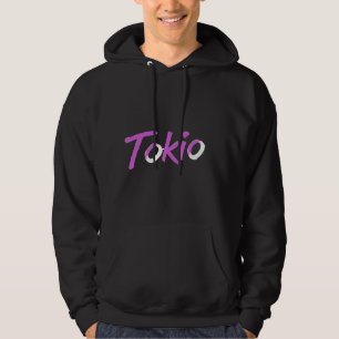 Tokio purple and white hoodie
