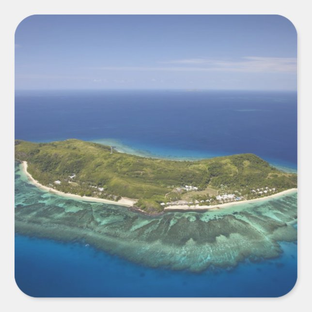 Tokoriki Island, Mamanuca Islands, Fiji Square Sticker (Front)