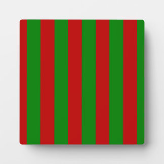 Toksie Turbie Christmas Green Red Stripes Plaque