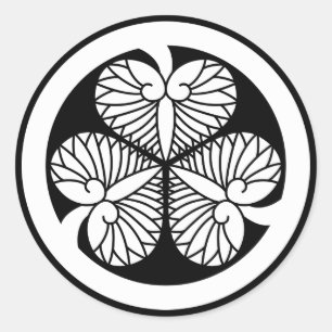 Tokugawa hollyhock 9(8th Yoshimune)23 Classic Round Sticker