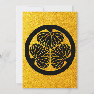 Tokugawa Shogun Japanese Family Crest Invitation