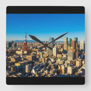 Tokyo 001A Square Wall Clock