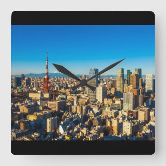 Tokyo 001A Square Wall Clock