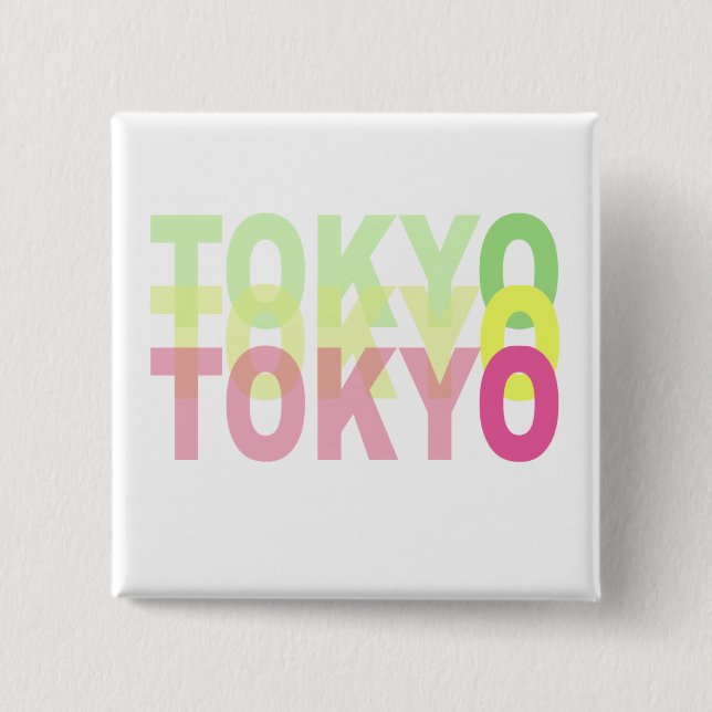 Tokyo 15 Cm Square Badge (Front)