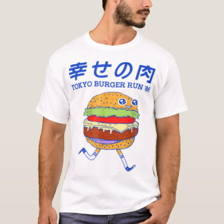 Tokyo Burger Run Funny Burger  T-Shirt