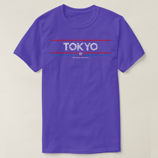 Tokyo Coordinates  T-Shirt (Design Front)