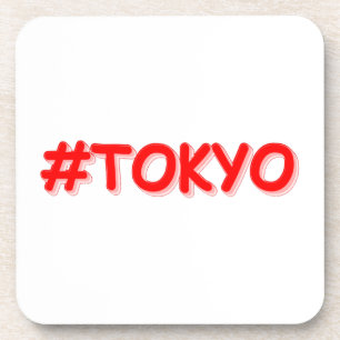 "#Tokyo" Cute Design. Buy Now Coaster