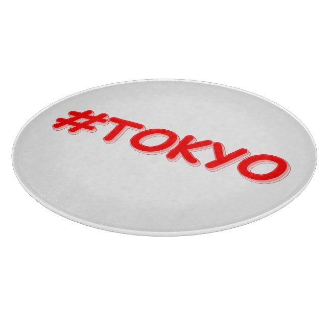 "#Tokyo" Cute Design. Buy Now Cutting Board (Corner)