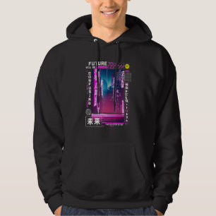 Tokyo cyberpunk vaporwave in japanese retro vibes hoodie
