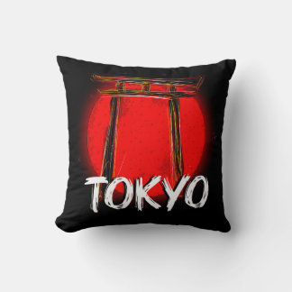 Tokyo Doodle: The Majesty of the torii in front Cushion