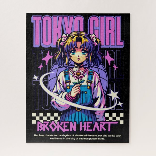 Tokyo Girl: Rhythm of Resilience Jigsaw Puzzle (Vertical)