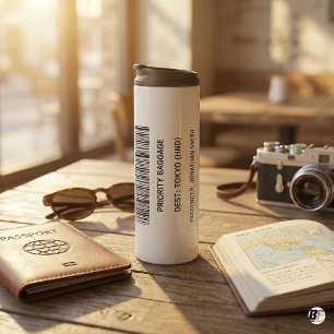 Tokyo HND Airport Code Priority Baggage Tag Custom Thermal Tumbler