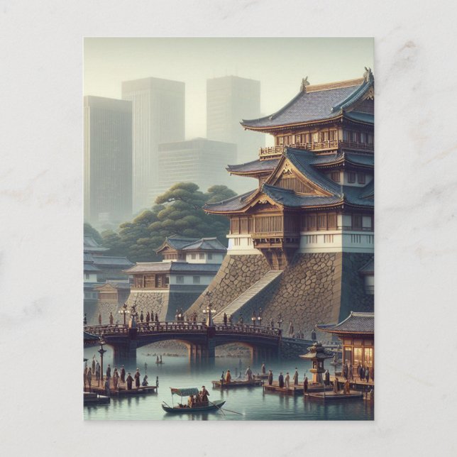 Tokyo Imperial Palace landscape Japan Travel Postcard (Front)