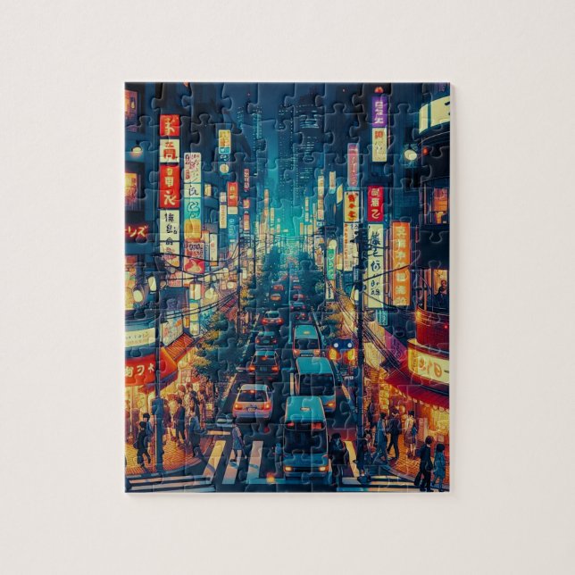 Tokyo in Motion Jigsaw Puzzle (Vertical)