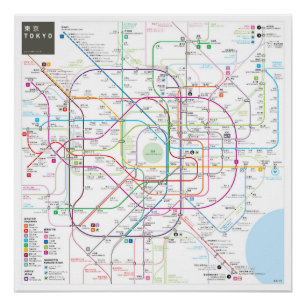 Tokyo INAT Map Poster