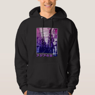 Tokyo Japan Aesthetic Vaporwave Japanese 90s Stree Hoodie