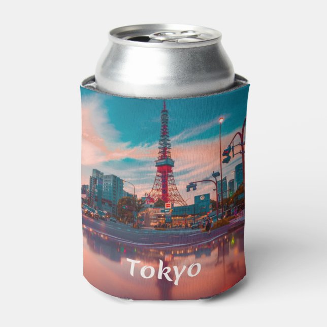 Tokyo Japan City Skytree Can Cooler (Can Front)