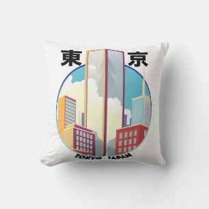 Tokyo Japan Cityscape logo Cushion