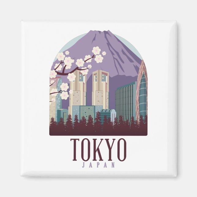 Tokyo Japan Japan Vintage Travel   Magnet (Front)