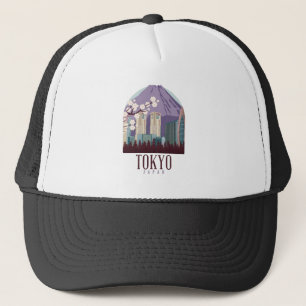 Tokyo Japan Japan Vintage Travel Trucker Hat