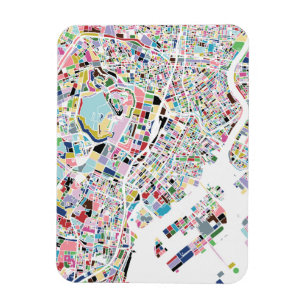 Tokyo Japan Map Magnet